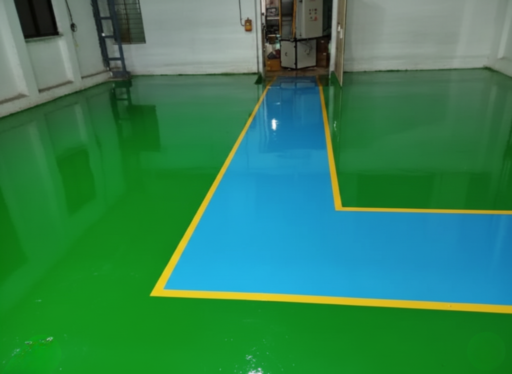 Epoxy Green Floor